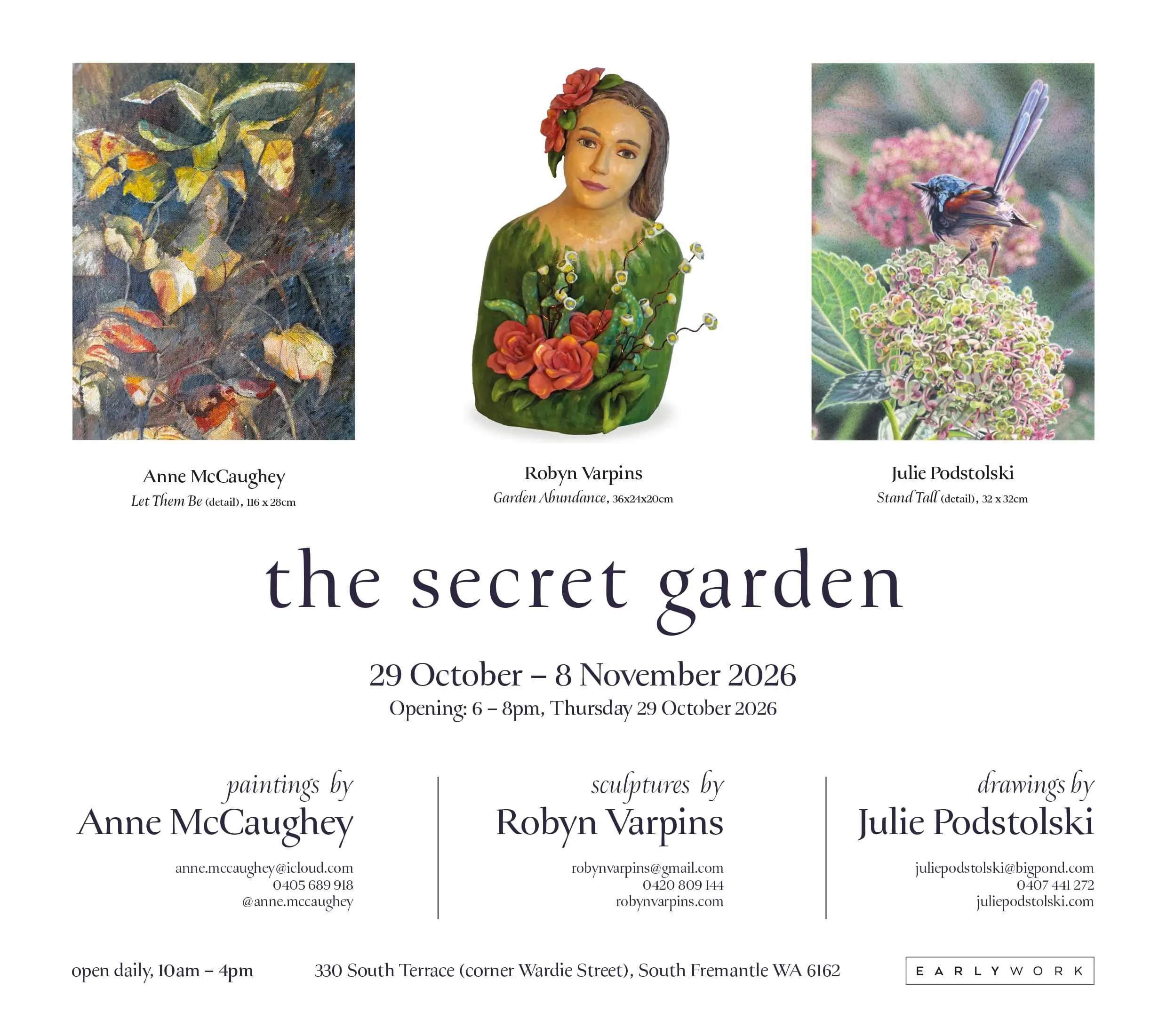 The secret garden exhibition Podstolski Varpins McCaughey