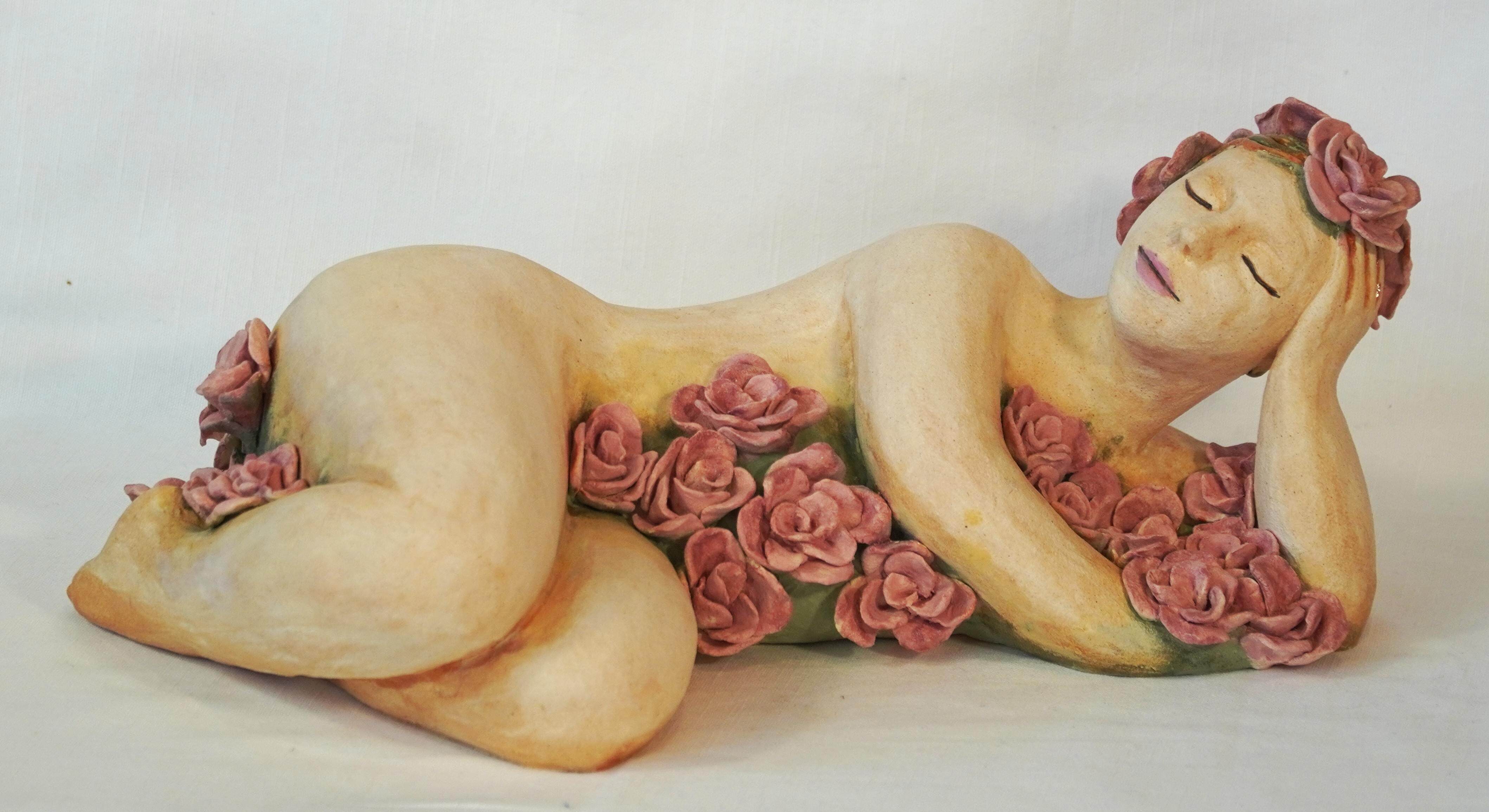 lay down in a bed of roses